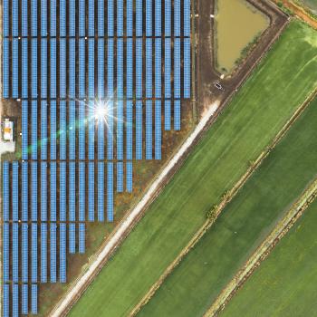 solor panels from above
